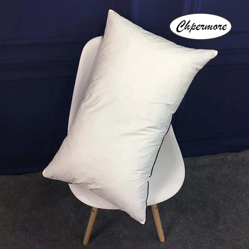 Chpermore Five star Hotel White Goose Down/feather Pillow Orthopedic Neck Pillows Health Memory Pillow for Sleeping - Цвет: white