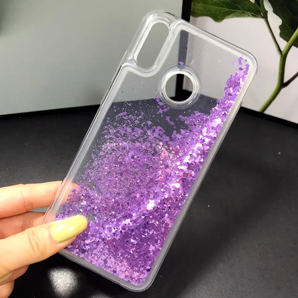 Y6 (2019) Блестящий Жидкий чехол для HUAWEI 2019 qiccksand силиконовый мягкий Coque Huawei Honor 8A Y 6