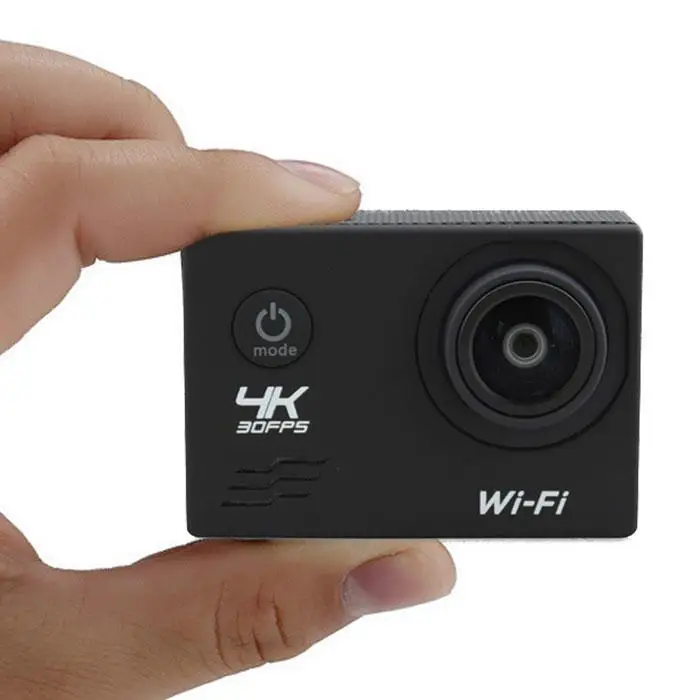 Экшн-камера 4K WiFi Подводная Водонепроницаемая TF 4G-32G Micro USB2.0 Спортивная видео 5 V/1A 900MAH MP4 Повседневная Камера