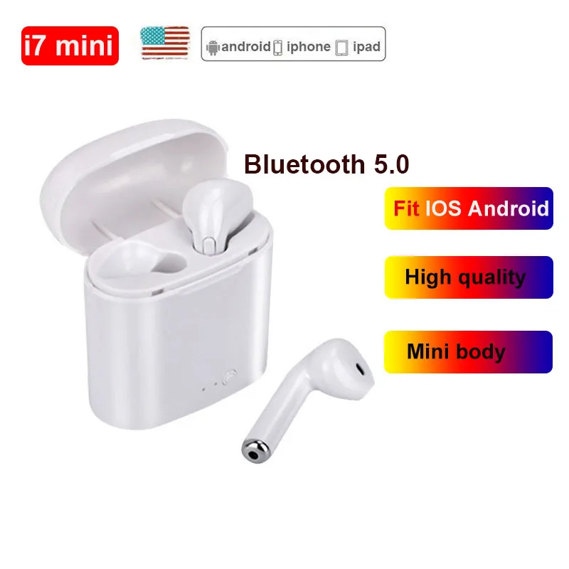 Беспроводные наушники RGLM i7s TWS Bluetooth i9s tws спортивные вкладыши гарнитура с