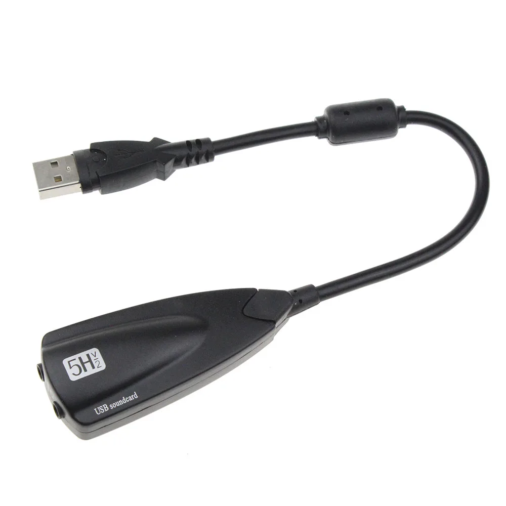 Новое поступление 5HV2 Внешняя USB звуковая карта 7,1 канал USB к 3D CH виртуальный канал Звуковая дорожка аудио адаптер Tarjeta de sonido