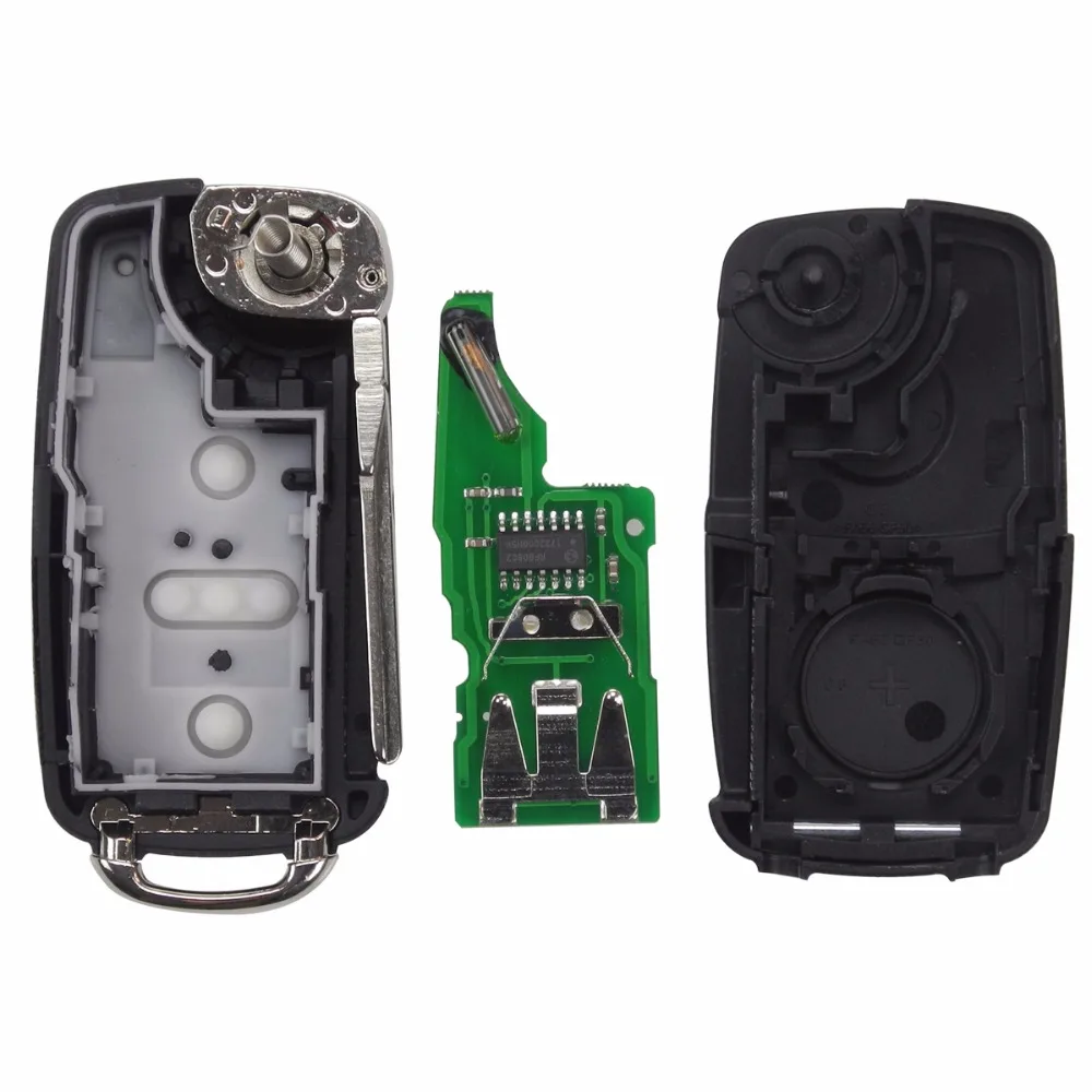Jingyuqin 10p 434 МГц с ID48 чипом 3B дистанционный ключ для VW Volkswagen GOLF PASSAT Tiguan Polo Jetta Beetle Hella