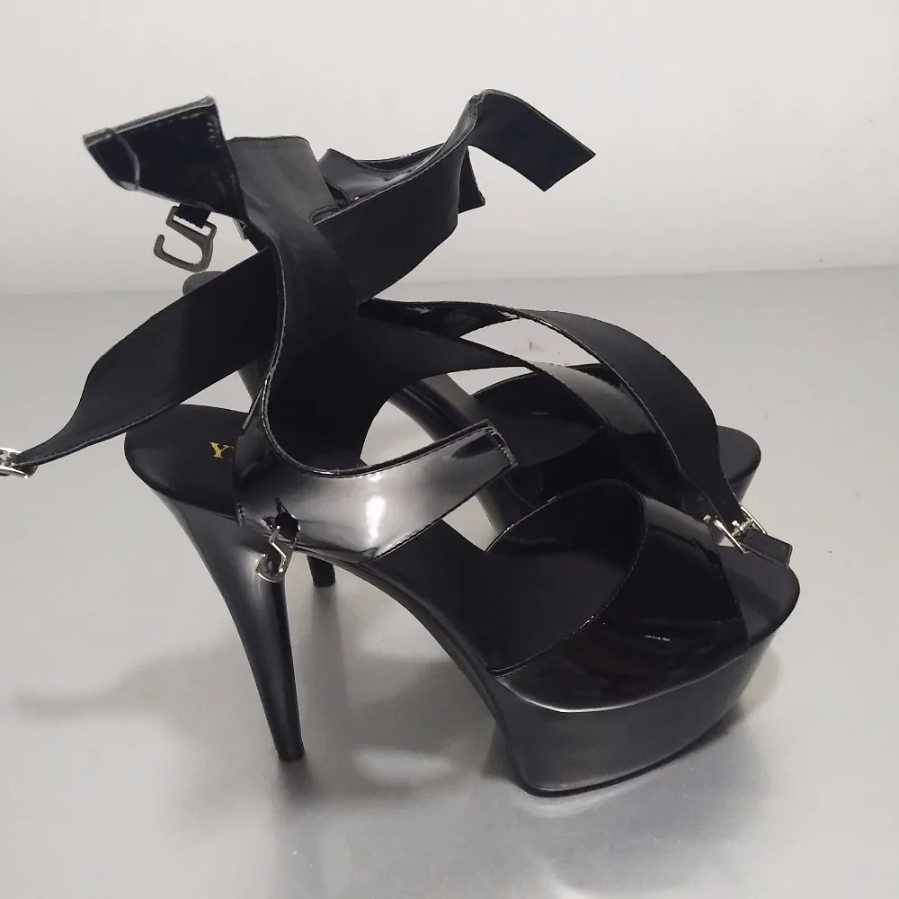 Туфли на высоком каблуке 6 дюймов с ремешком щиколотке|pole dance shoes|high heels shoes sandalsshoes