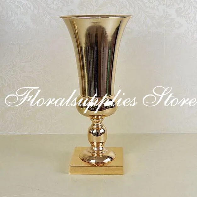 Настольная Ваза 43 см металлическая Свадебная ваза для цветов центральный столик