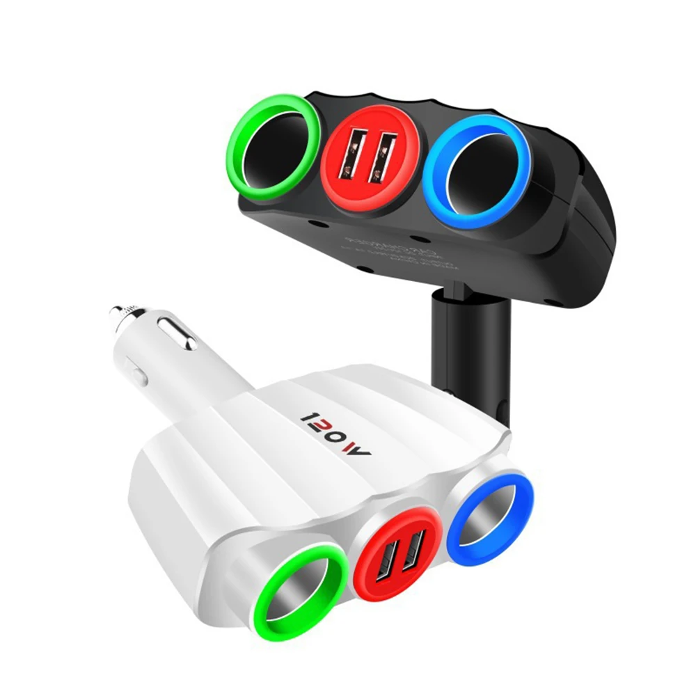 Многофункциональный USB автомобильное беспроводное зарядное устройство 3.1A автомобильный прикуриватель разветвитель розетка светодиодный автомобильный адаптер зарядное устройство автомобильные аксессуары