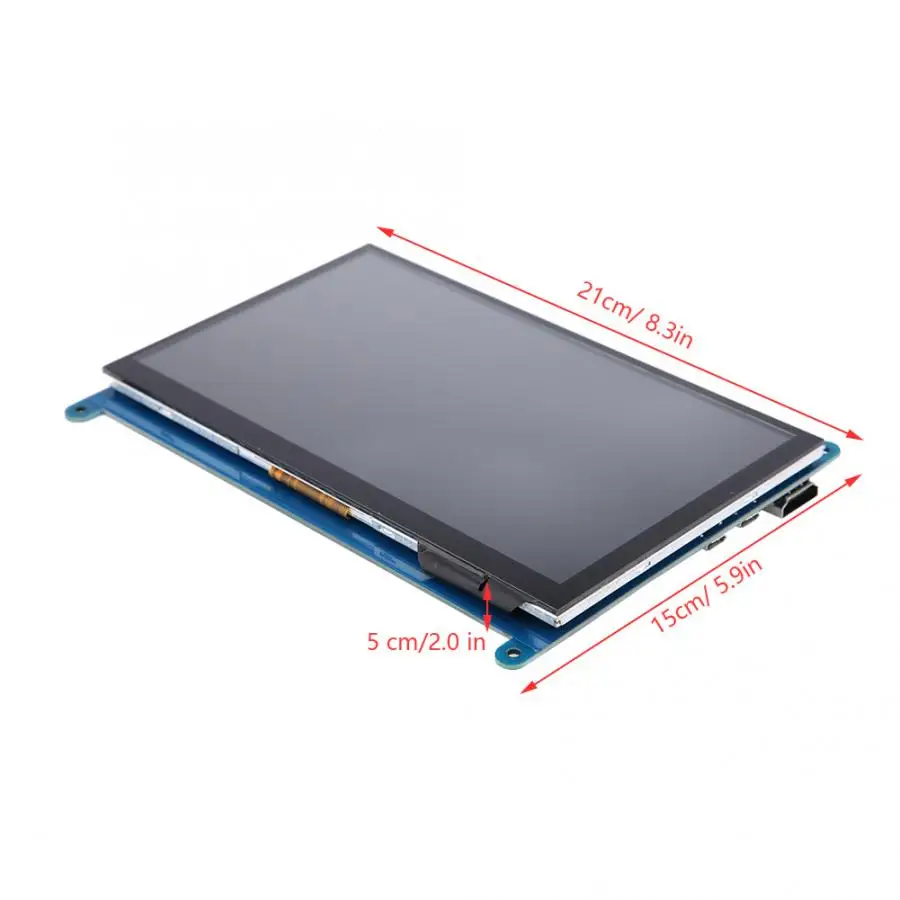Сенсорный ЖК-экран 1024*600 HD 7 дюймов для Raspberry Pi HDMI емкостный монитор 5-точечное