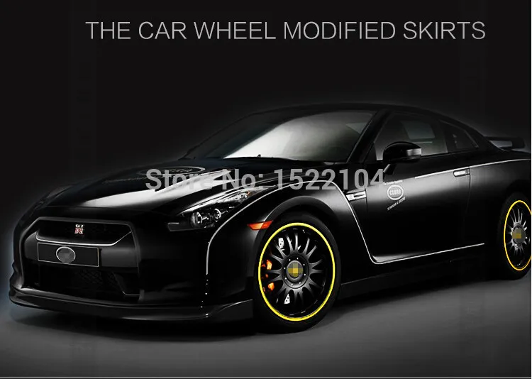 Бесплатный 8 м/рулон Для Любого автомобиля Цвет Автомобиля ступицы Колеса