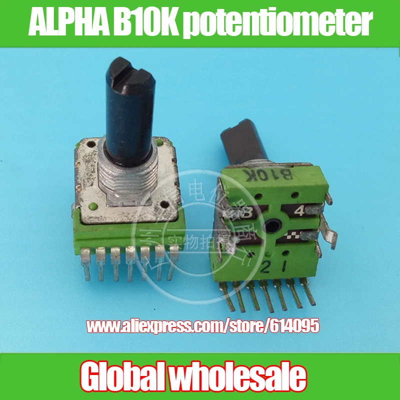 3 шт. вертикальный потенциометр громкости смесителя ALPHA 142 типа B10K/7 футов/ручка 20