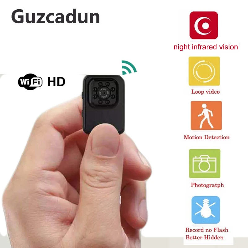 Wifi мини-видеокамеры ночного видения 1080 p камера инфракрасная маленькая kamera HD Открытый Велоспорт камера регистратор движения микро камера s SQ11