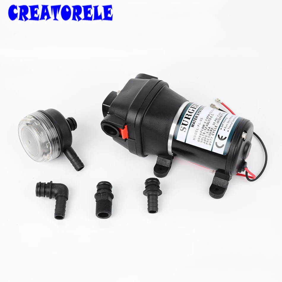 Мини насос с диафрагмой 12 В/24 В постоянного тока 120 Вт 20 м погружной водяной