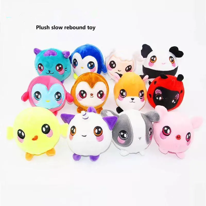 Плюшевый медведь животные мягкие медленно поднимающиеся Kawaii пищащая игрушка для детей против стресса успокаивающий декомпрессионный сжимающий рельеф детская игрушка