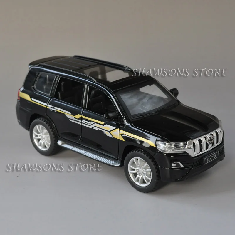 Литая металлическая модель автомобиля 1:32 игрушки для Toyota Land Cruiser Prado SUV Реплика со