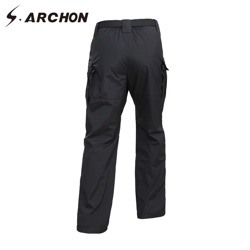 Мужские легкие водонепроницаемые брюки S.ARCHON повседневные эластичные дышащие