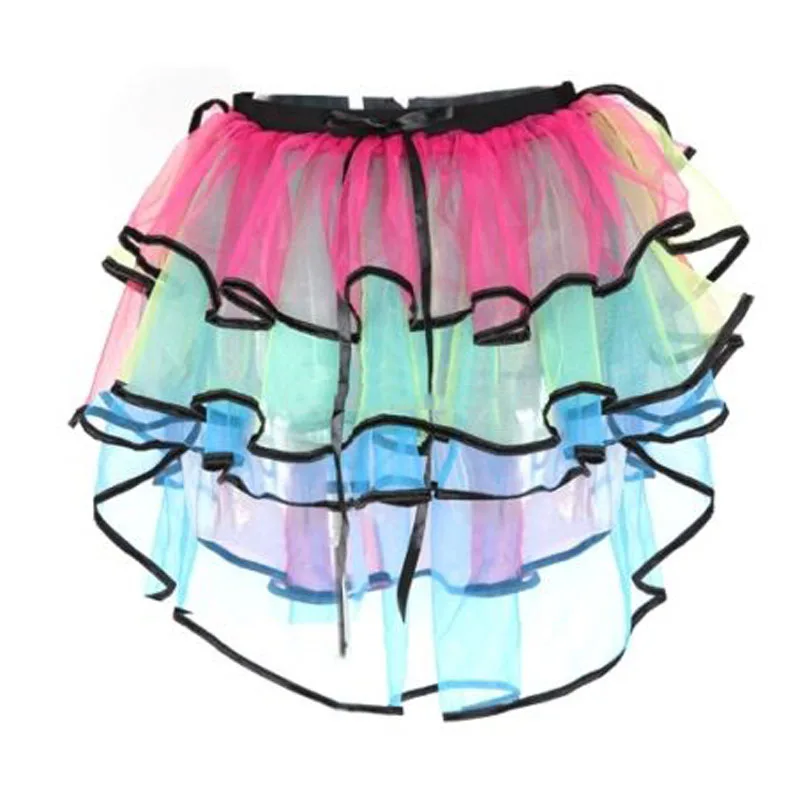 Новая мода Женская красочная мини-юбка для танцев на сцене костюм Хэллоуин