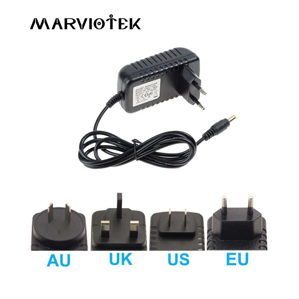 12 V Питание AC100~ 240 V до 12 V Светодиодный драйвер 1A 2A 3A 5A 6A 8A 10A трансформатор низкого напряжения для CCTV камеры 5,5x2,1 мм