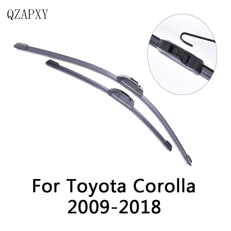 2009-2018 QZAPXY Стеклоочистители Лезвия для Toyota Corolla(Северной Америки) от 2002 2003 2004 до стеклоочиститель аксессуаров для автомобилей - Цвет: 2009-2018