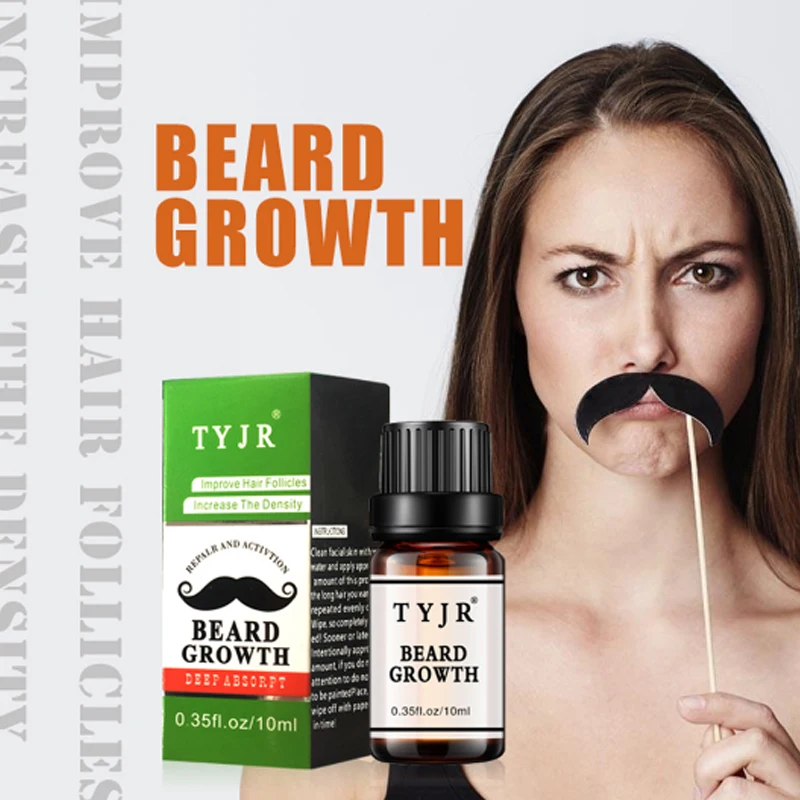 TYJR Beard Growth oil beards hair Thicker Essence Mustache Treatment Sunburst alopecia Serum Product beard shaping | Красота и