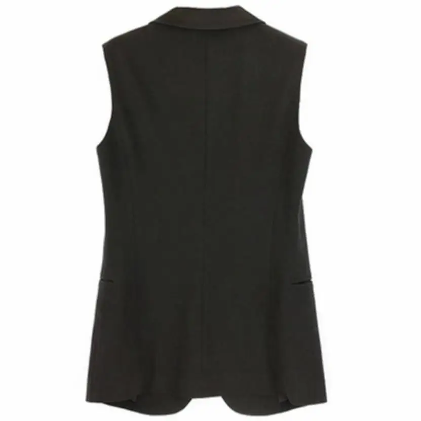 

Women Waistcoat Sleeveless Vest lapel career OL vest jacket