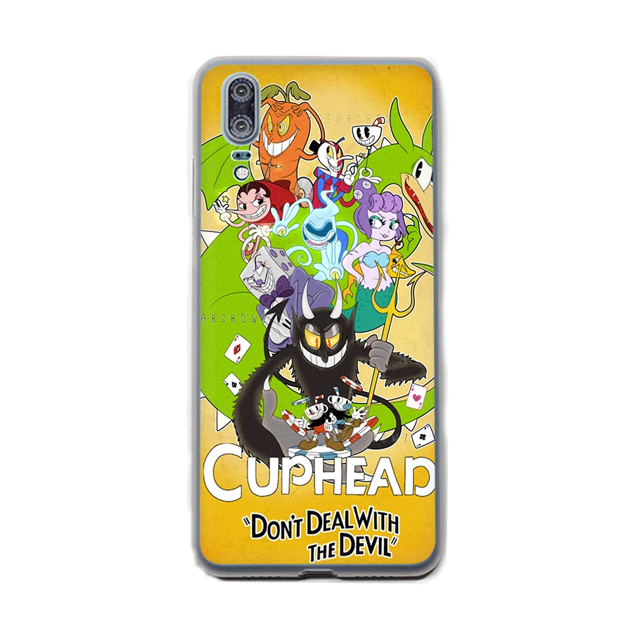 Жесткий чехол для телефона Desxz Cuphead Huawei P30 P8 P9 P10 P20 Pro Plus Lite Mini P Smart