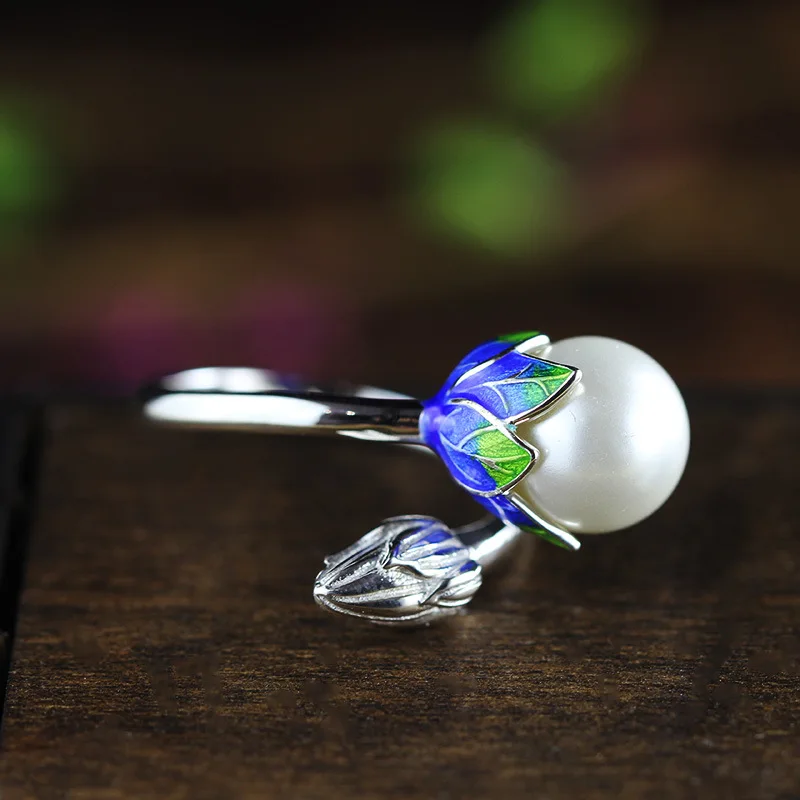 L &amp P модное кольцо жемчужное ювелирное изделие цветок кольца натуральный