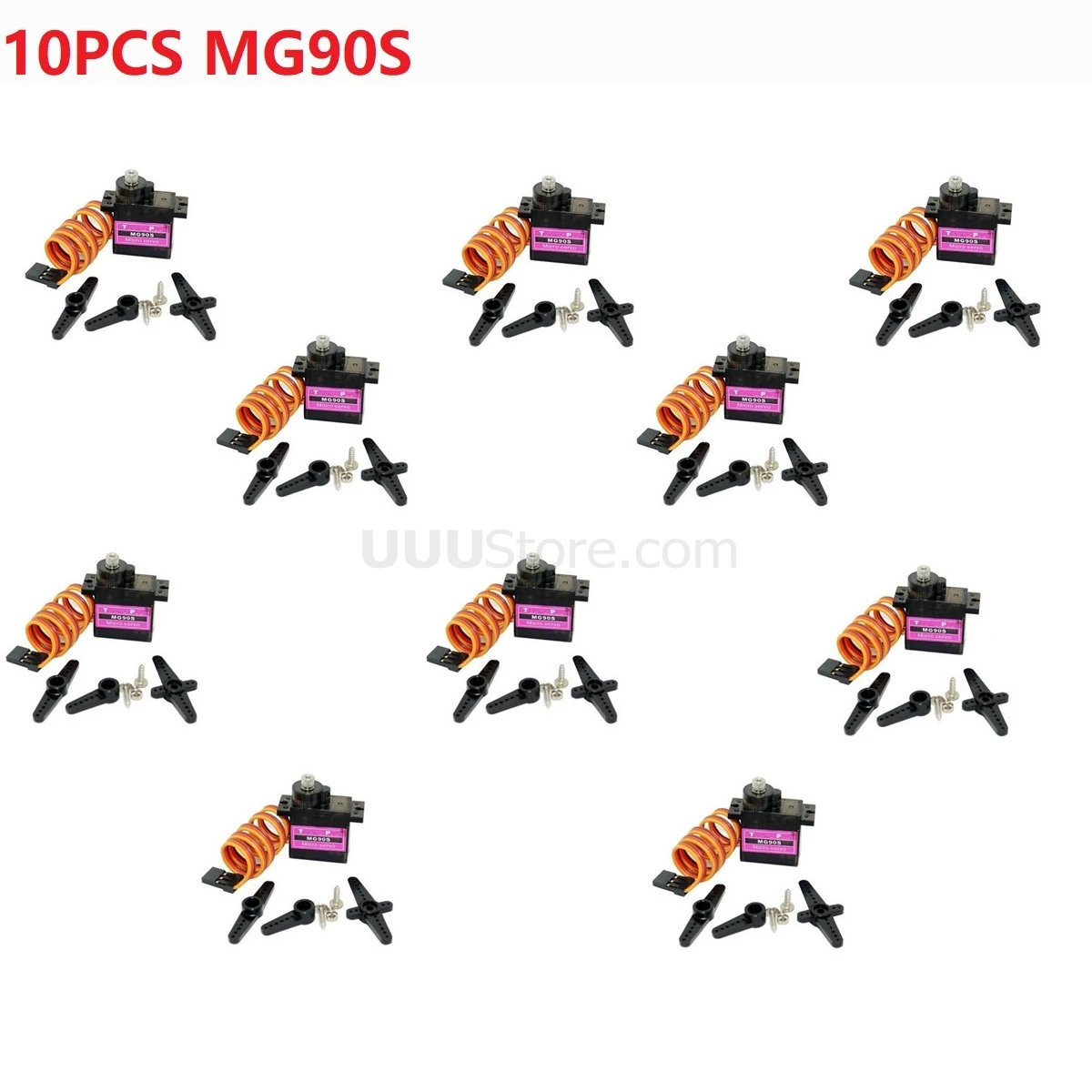 Сервопривод MG90S 9g с металлической шестерней Модернизированный цифровой