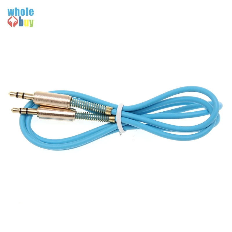 3.5MM Audio Cable 3.5 Male to Jack AUX Headphone Speaker For iPhone Car Cord Spring 300pcs/lot | Электроника