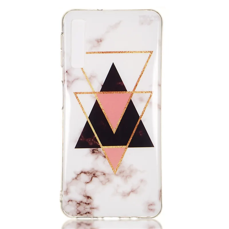 FLYKYLIN Soft TPU Case on For Coque Samsung Galaxy A7 2018 Silicone Marble Cover Funda A9 Phone Capa |