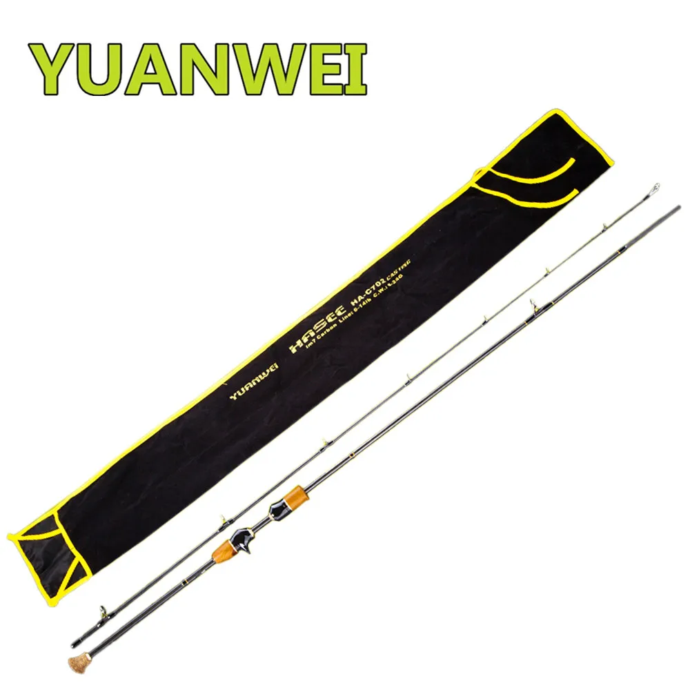 Рыболовная удочка YUANWEI для заброса приманки 2 сек 1 8 м ML/m/MH кольцо FUJI карбоновые