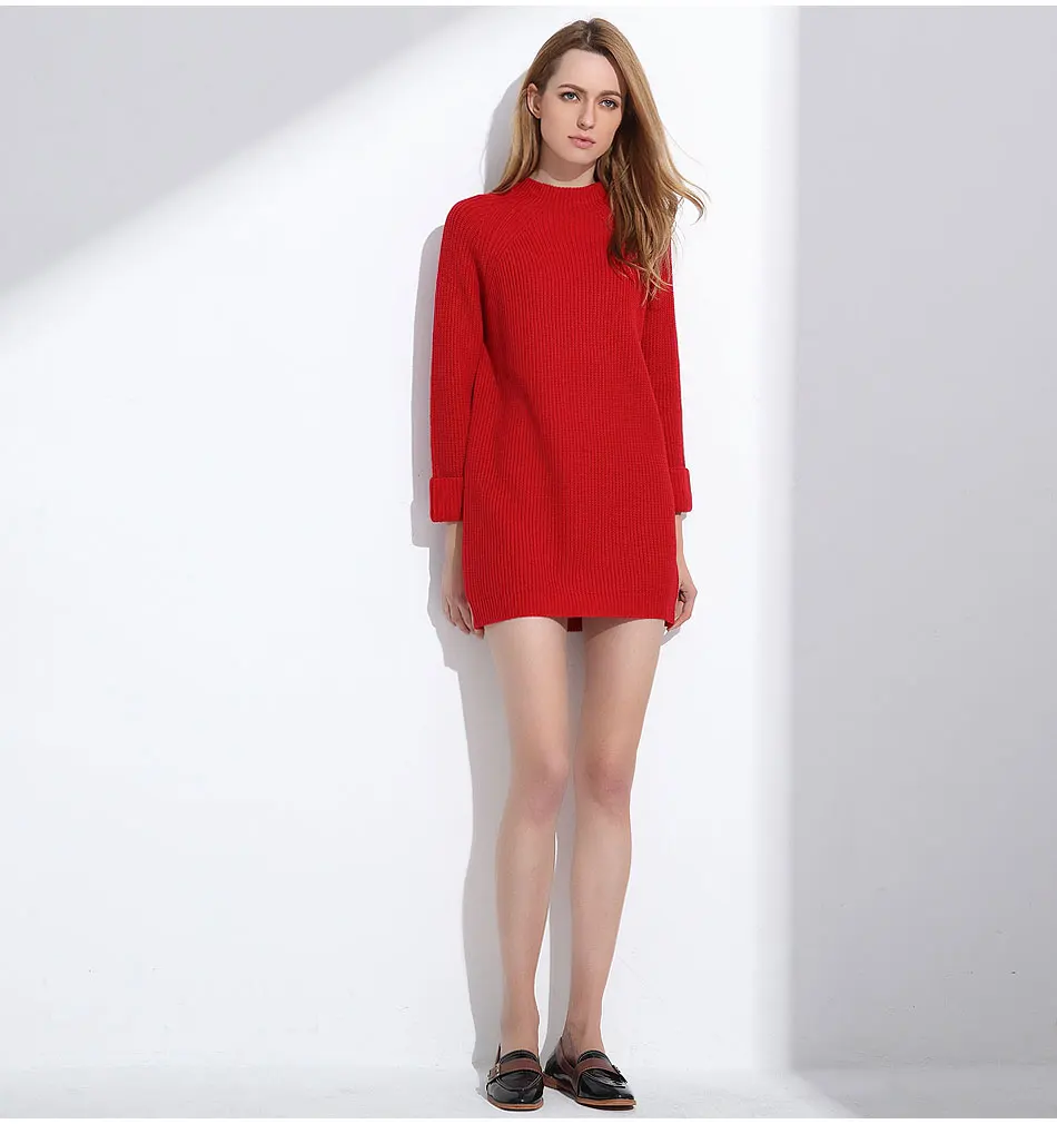 Женский свитер большой размер джемпер больших размеров платье свитер теплое свитер красный свитер оверсайз женский зимняя женская одежда женские джемперы и пуловеры свитер вязаный белый свитер вязаный свитер оверсайз