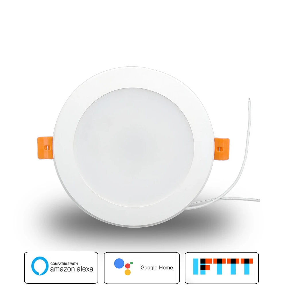 Boazsmart 4 дюйма WiFi умный светодиодный светильник 10 Вт RGBW изменение цвета голосовое