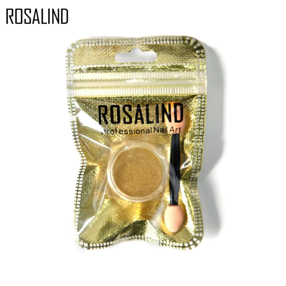 Rosalind 1 шт Золотой Серебряный цвет ногтей волшебный зеркальный хромированный