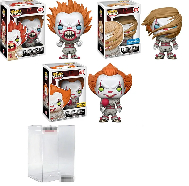 Эксклюзивный FUNKO POP официальный ужас: это Pennywise с париком, воздушный шар винил Фигурка Коллекционная модель игрушки