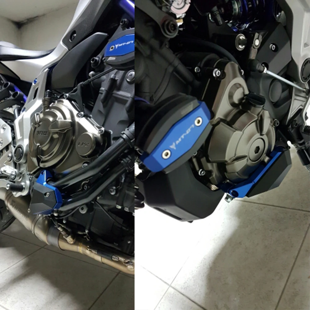 KEMiMOTO для YAMAHA MT 07 MT07 MT-07 FZ-07 двигателя рамка ползунок Cover Protector ползунки защита от падения