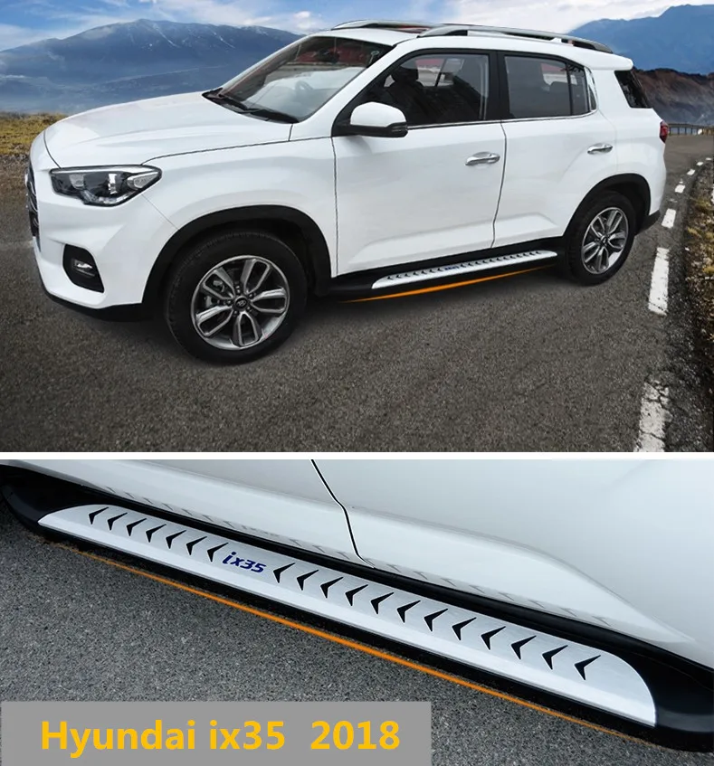Для hyundai ix35 ходовые панели авто подножка бар педали Высокое качество абсолютно дизайн Nerf бар