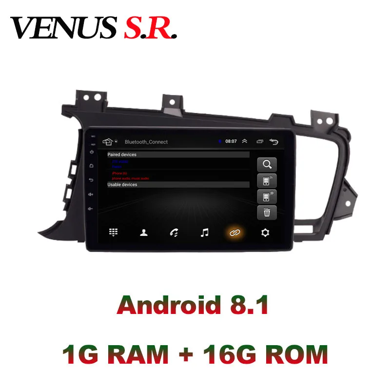 VenusSR Android 8,1 2.5D автомобильный dvd для KIA optima K5 радио 2011- мультимедиа головное устройство gps навигация