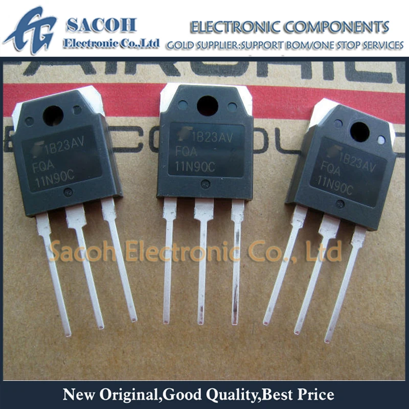 

New Original 10PCS/Lot FQA11N90C FQA11N90 OR SSH11N90A SSH11N90 OR SSH12N100 TO-3P 11A 900V Power MOSFET