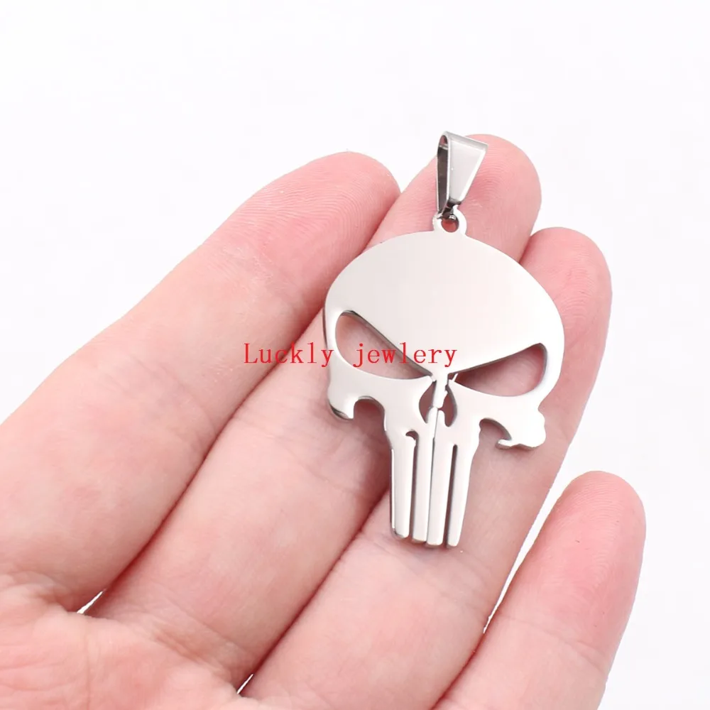 Мужская подвеска в форме черепа из нержавеющей стали|f pendant|pendant dogstainless steel skull pendant