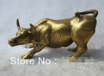 Бесплатная доставка Горячая бронзовая стена улица быка коровы статуя скульптура