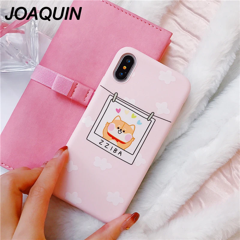 Милый мягкий ТПУ розовый чехол для телефона Fundas Coque iPhone 6 6S 7 8 8PLUS X XS XR XSMAX |