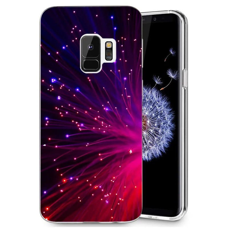 Для Samsung Galaxy S3 S9 S9Plus S8 Plus S7 edge Note 8 цветочный силиконовый чехол из ТПУ мягкий с