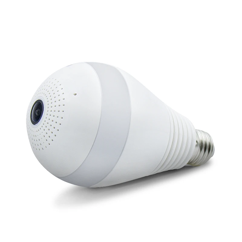 Оптовая продажа 10 шт. 960 P Камера лампочки Беспроводной IP Wi Fi Fisheye мини Kamera 360