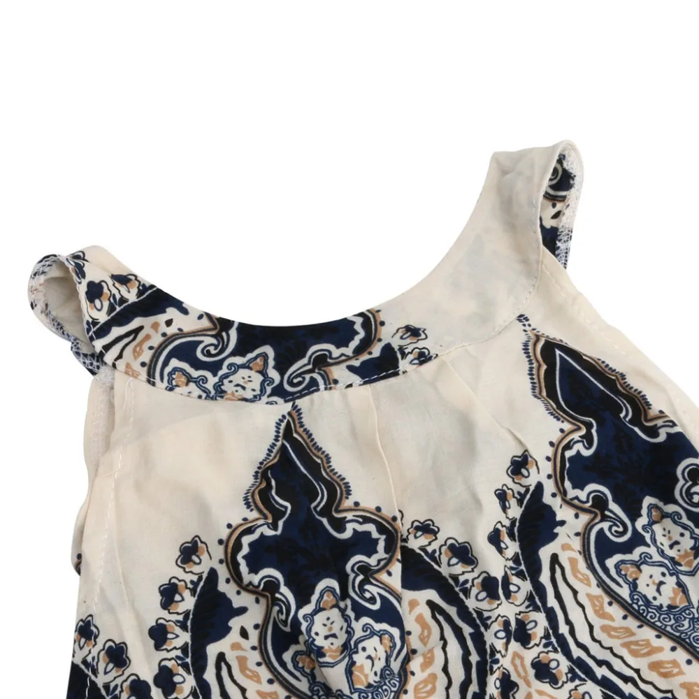 Женское короткое коктейльное платье без рукавов Boho летнее пляжное мини платье|mini