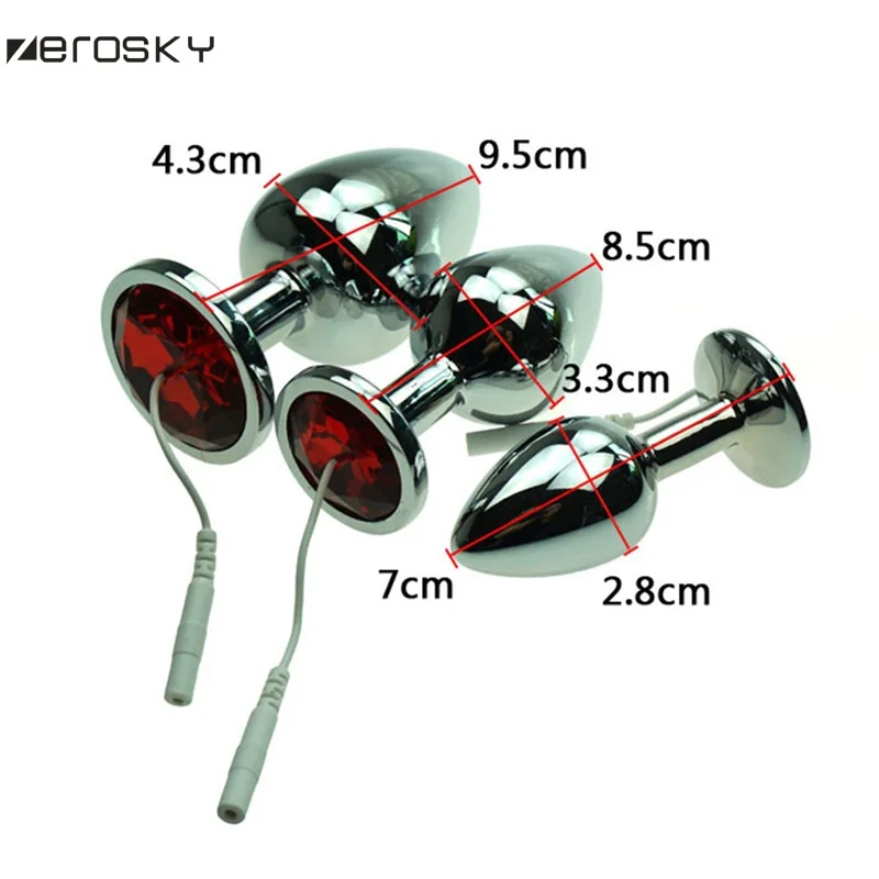 Анальная пробка с электрическим током импульсная терапия массажные аксессуары