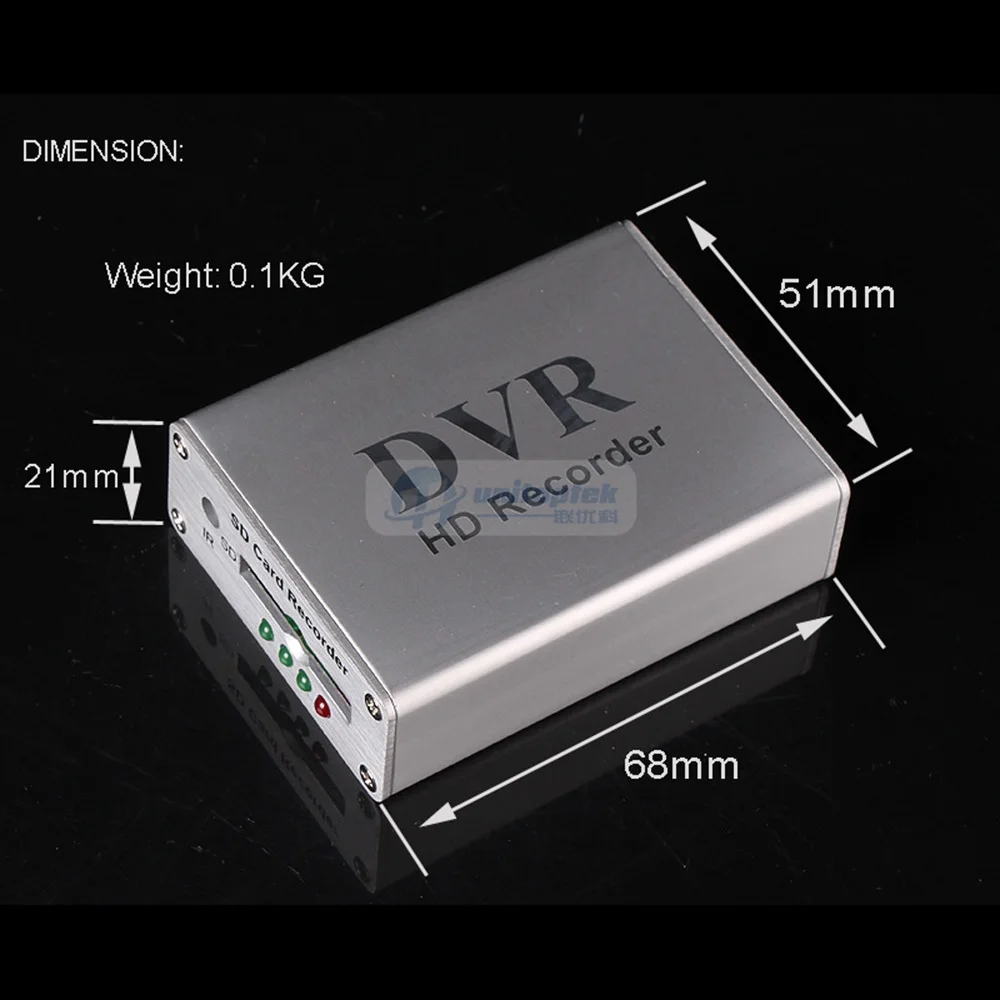 1Ch Мини DVR Поддержка SD карты в режиме реального времени Xbox HD 1 канал cctv DVR видео рекордер доска видео сжатия цвет белый