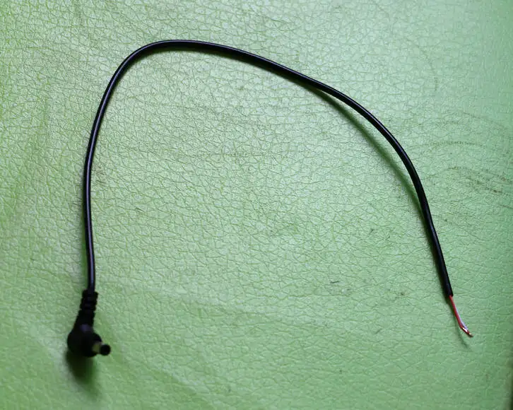 2 шт. разъем питания постоянного тока Одиночный кабель 5 5x2 мм штекер 90 L образный