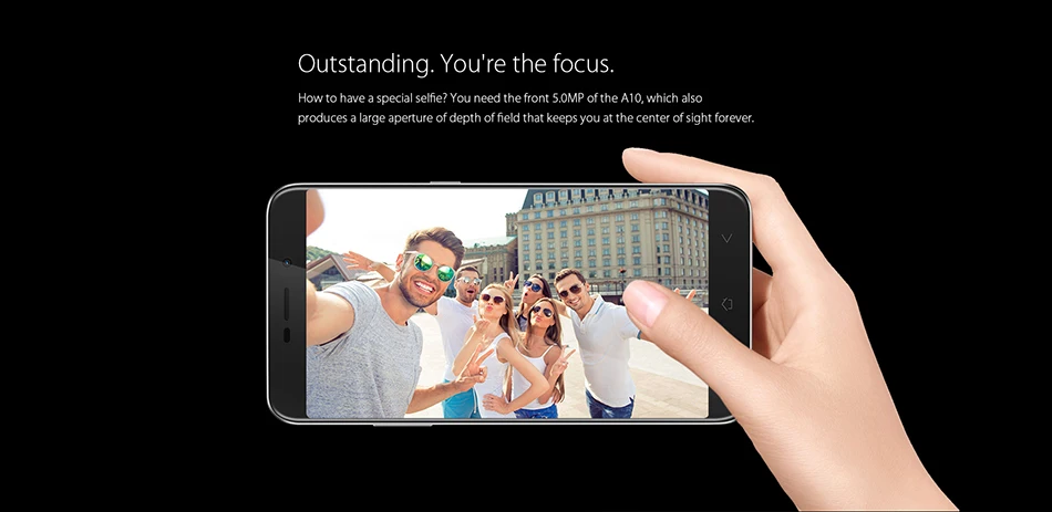 Смартфон Blackview A10 3g, 5,0 дюймов, 720 P, HD ips, Android 7,0, 2 Гб ОЗУ, 16 Гб ПЗУ, четырехъядерный, с сенсорным экраном, ID, 8 Мп, Unibody, тонкий мобильный телефон