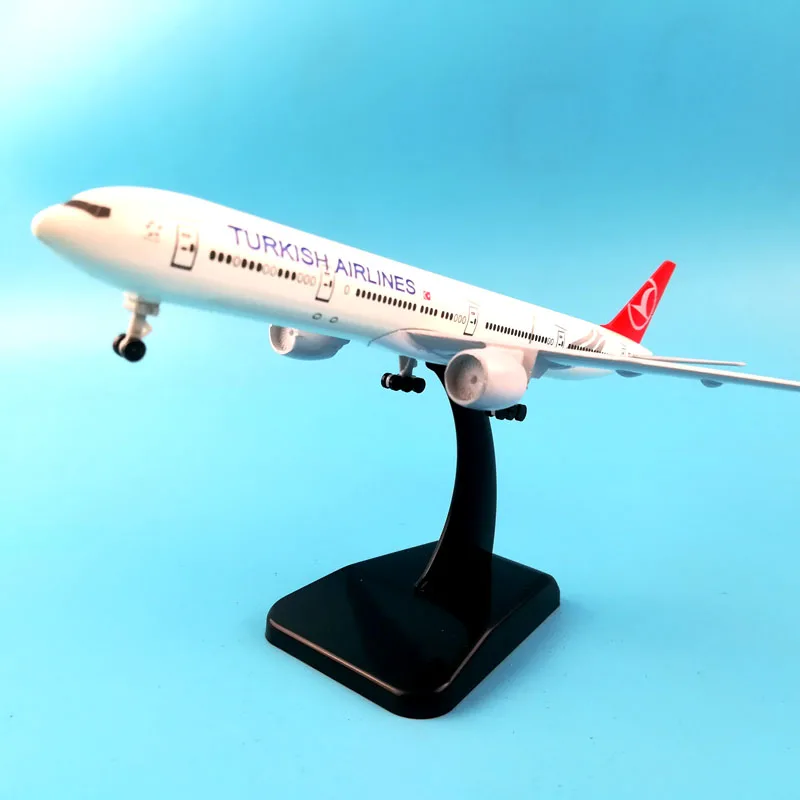 Самолет AIR PASSENG 20 см B777 турецкий металлический сплав модель самолета строительный
