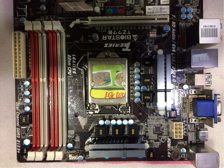 1155 Z77 материнская плата Б/у BIOSTAR TZ77B DDR3 SATA3 USB3.0(Альтернатива GA-Z77P-D3 Z77A-G43 SABERTOOTH Z77 P8Z77-V LX2