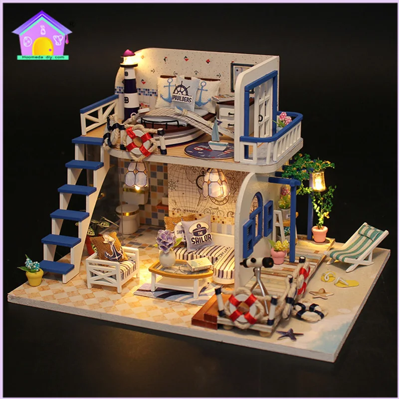 DIY Miniaturowy Domek Кукольный дом HQ 3D деревянные кукольные домики красивый миниатюрный