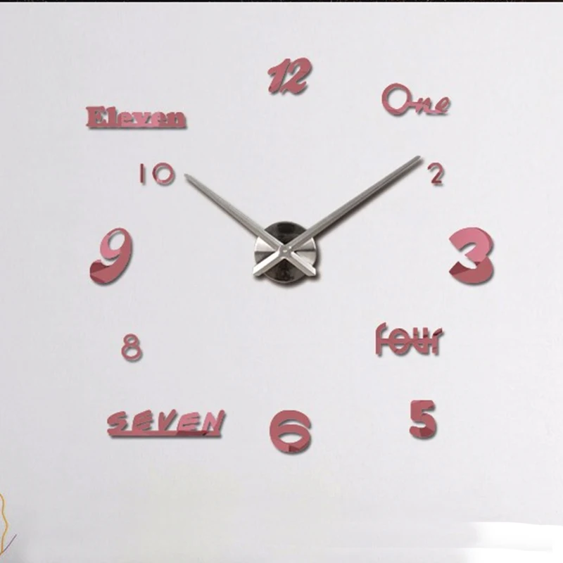Большие настенные часы кварцевые сделай сам с современным дизайном акриловые